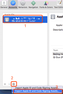 XCode-Export Apple Developer Profile-2
