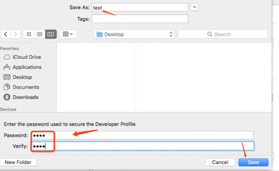 XCode-Export Apple Developer Profile-3
